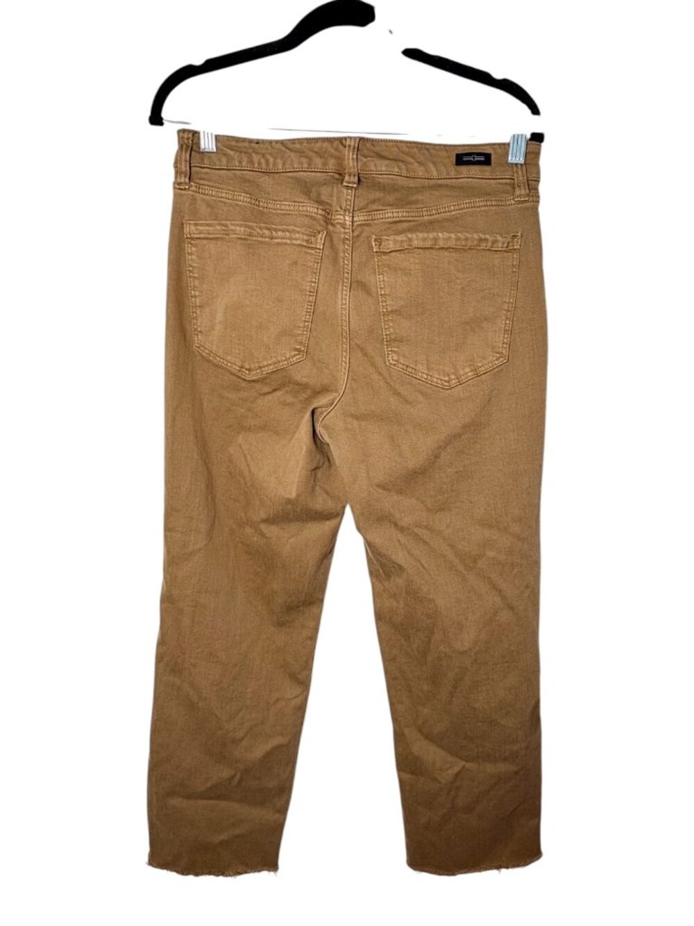 Liverpool Tan Kennedy Raw Hem Straight Crop Jeans Size 10/30 - Picture 4 of 7